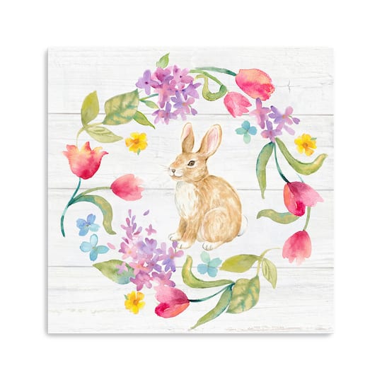 Lumaprints Hello Easter Wreath Canvas Giclée Art